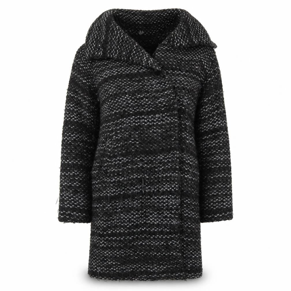 Womens UK Size 8  Paul Costelloe Grey Acrylic Coatigan