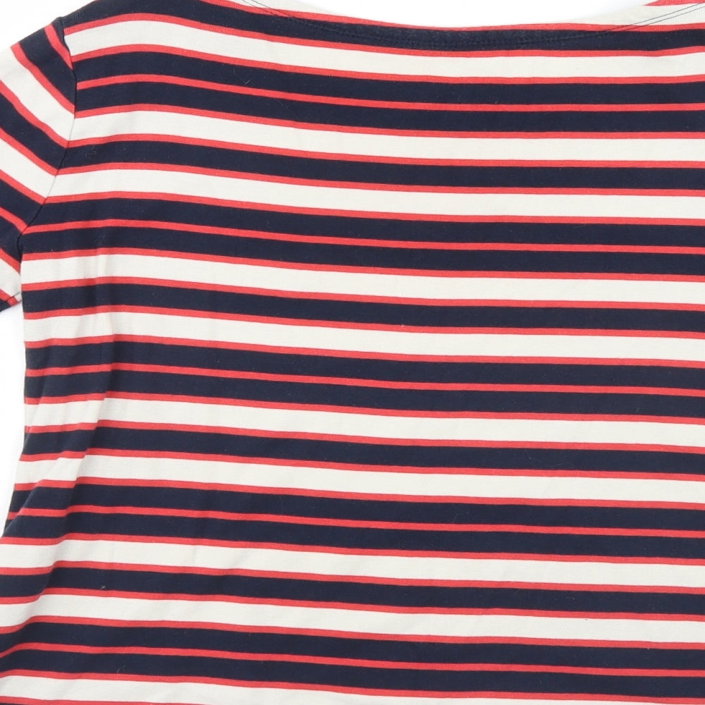 Lands End Womens Multicoloured Striped  Pullover Jumper Size S