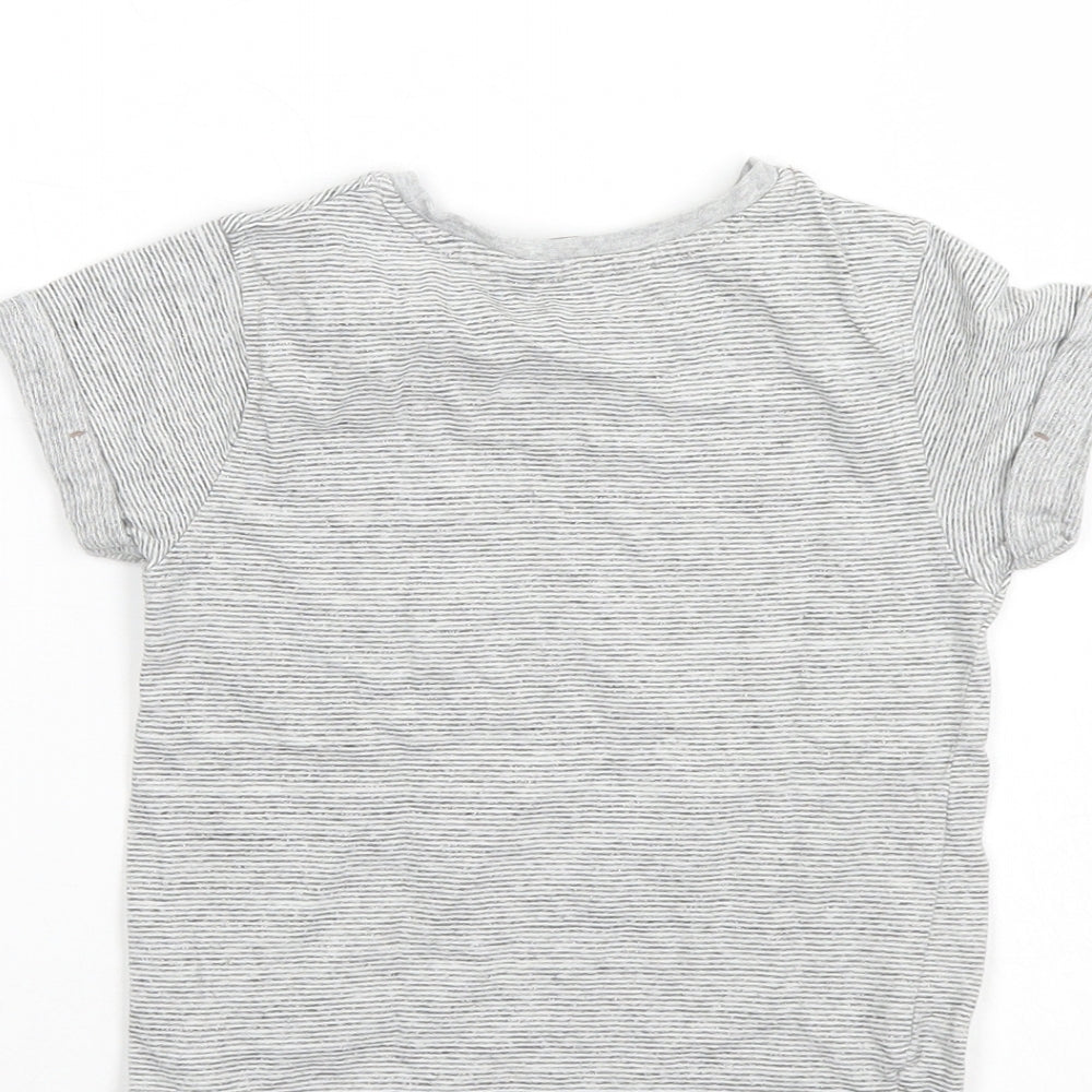 George Boys Grey Striped  Basic Casual Size 4-5 Years