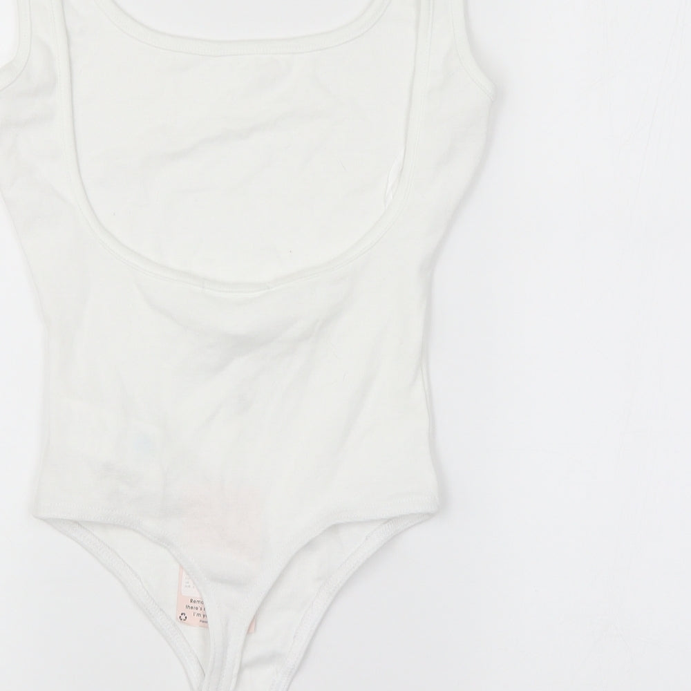Missguided Womens White   Unitard One-Piece Size 6