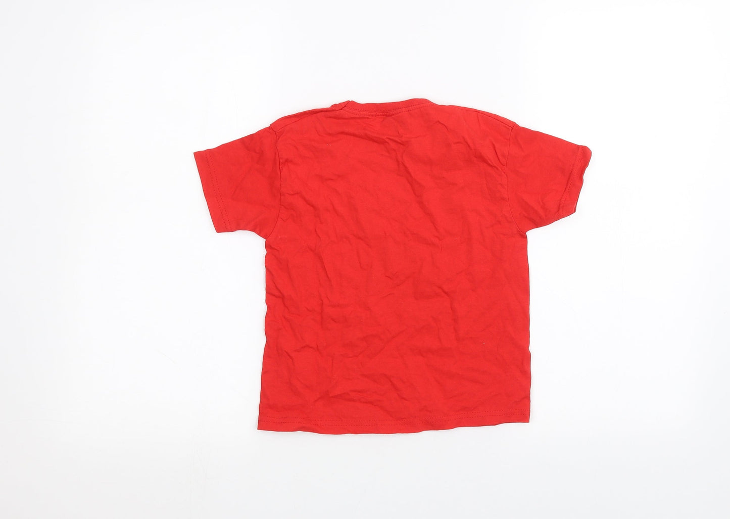 Fruit of the Loom Boys Red   Basic T-Shirt Size 3-4 Years