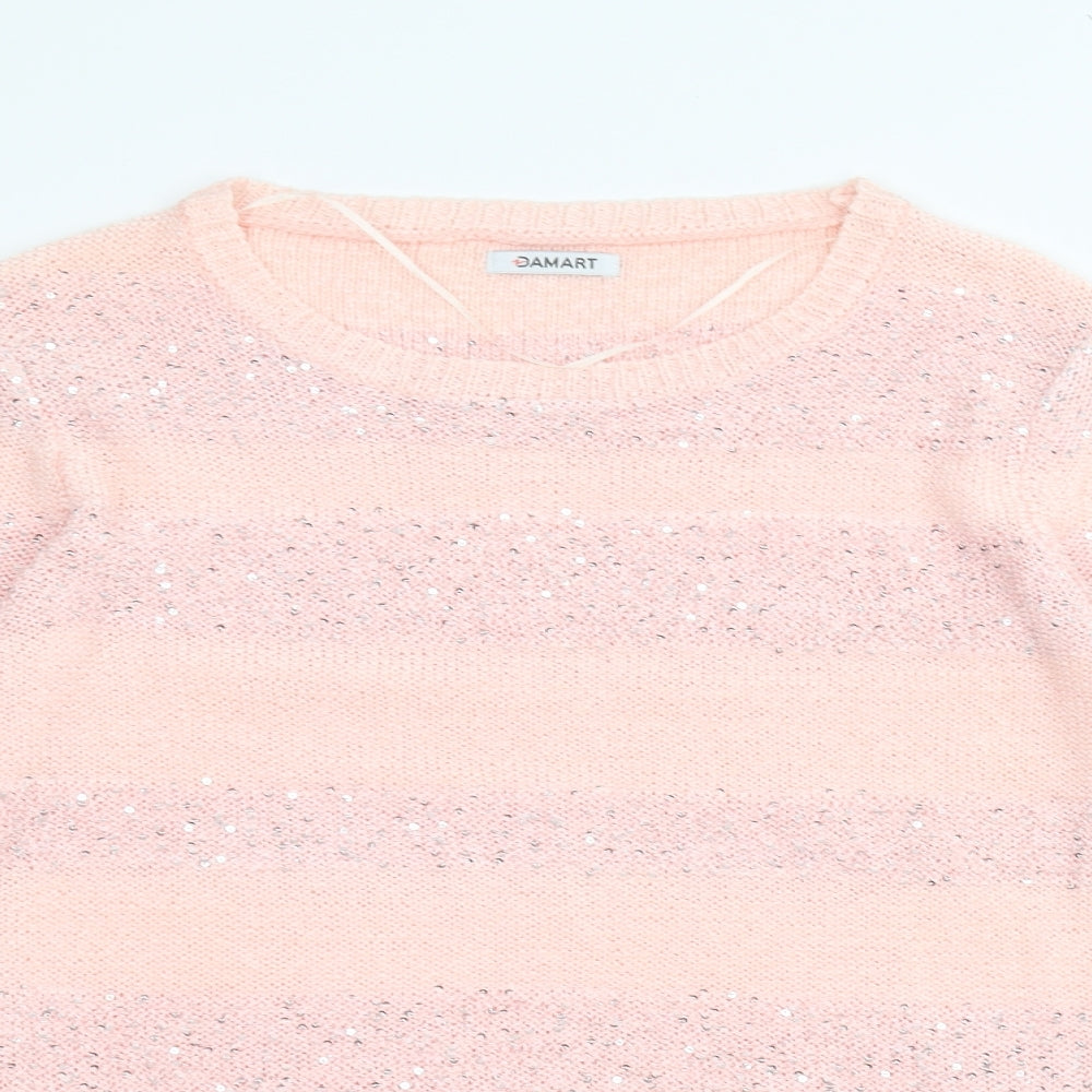 Damart Womens Pink   Pullover Jumper Size 10