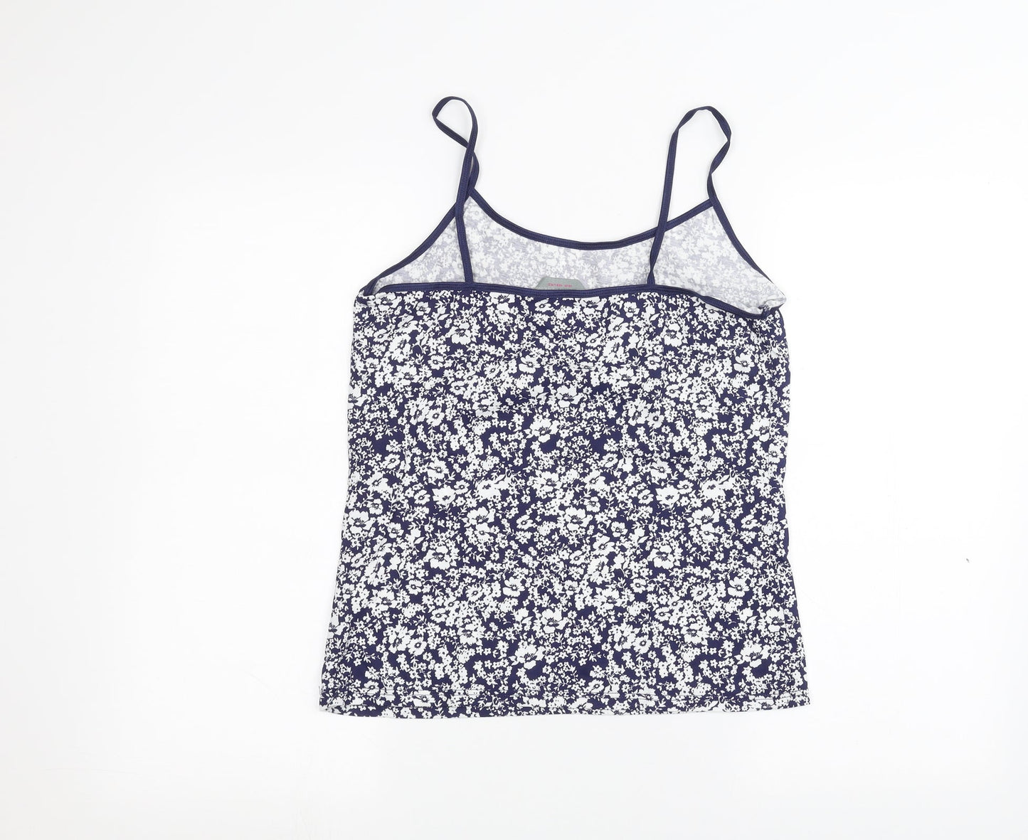 Dorothy Perkins Womens Blue Floral  Basic Blouse Size 12