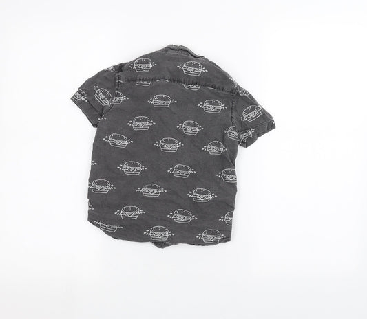 NEXT Boys Black   Basic Button-Up Size 6 Years