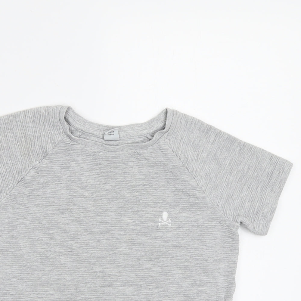 TU Girls Grey   Basic T-Shirt Size 6 Years