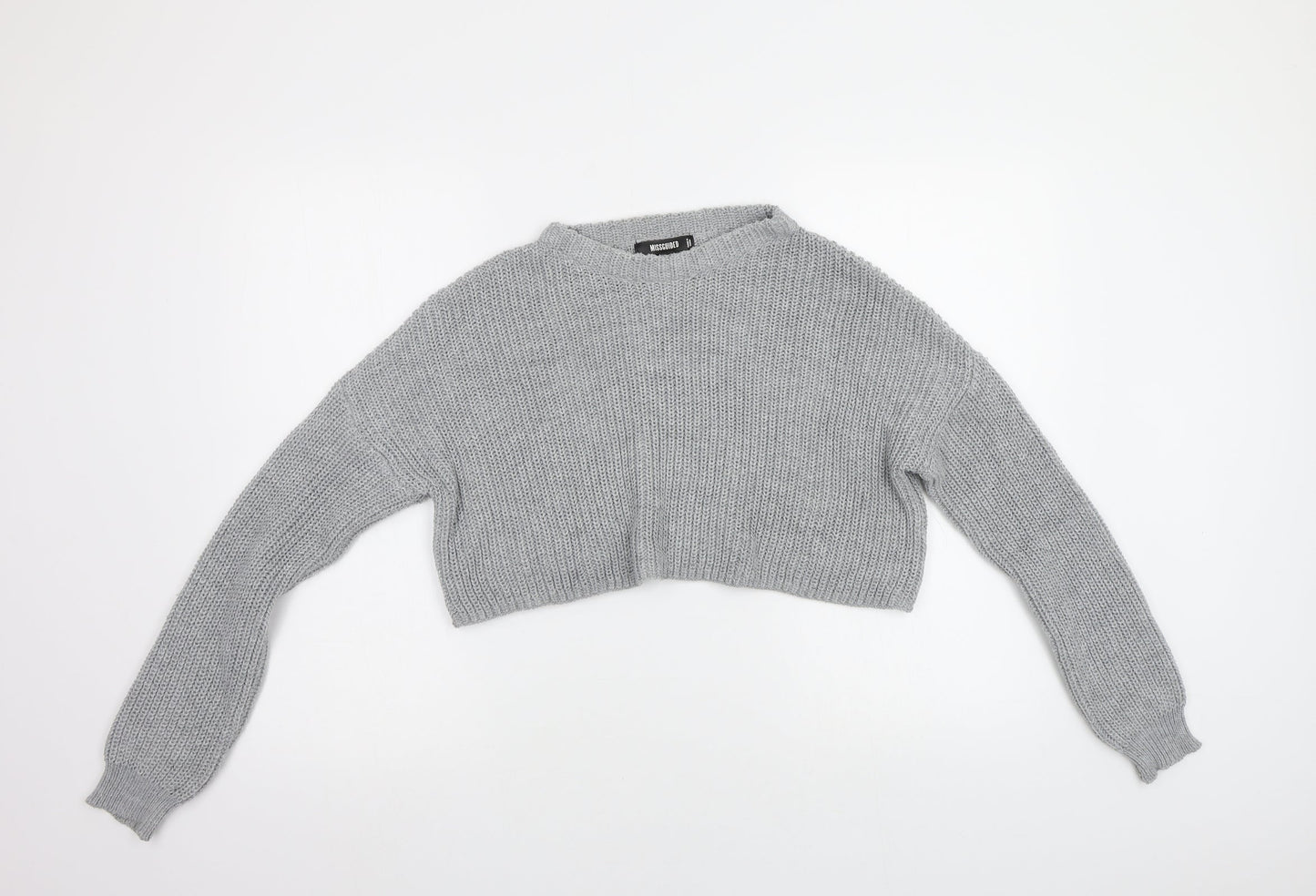Missguided Womens Grey   Pullover Jumper Size M