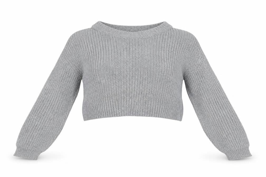 Front view of Missguided women’s grey jumper, size M