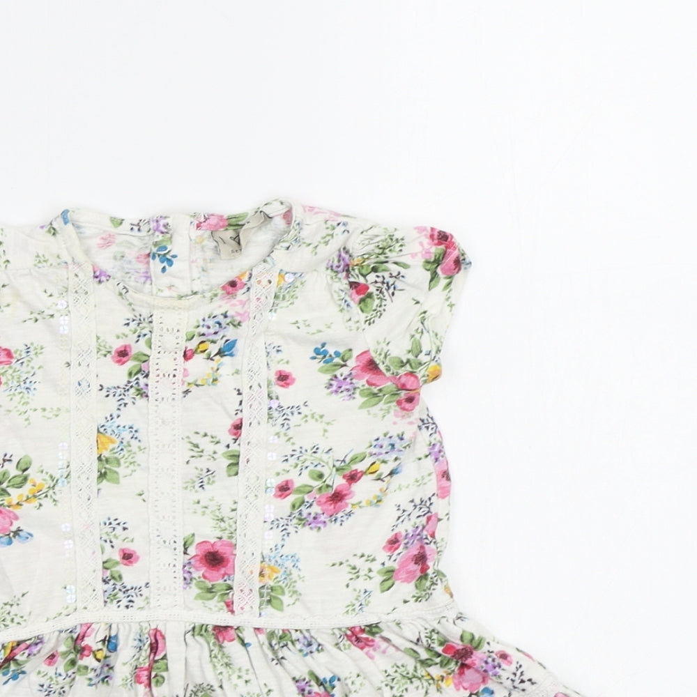 NEXT Baby White Floral  A-Line  Size 12-18 Months
