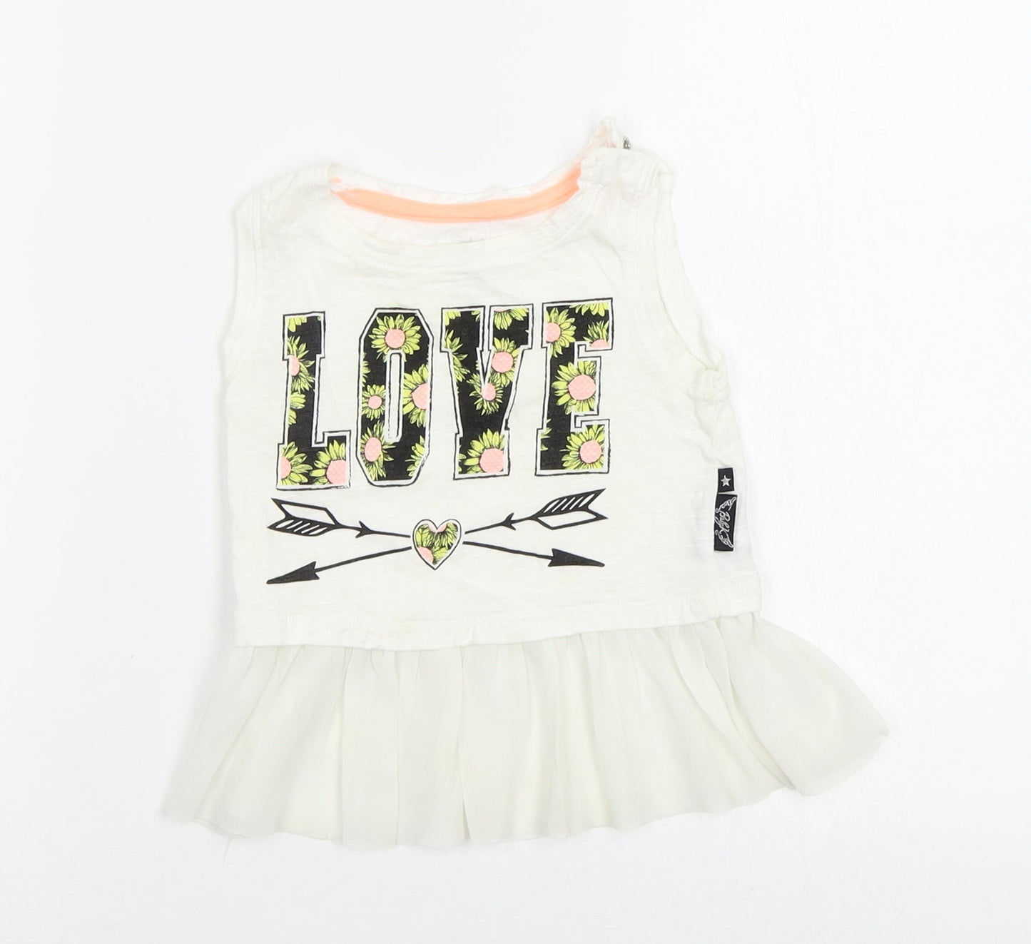 Baby K Baby White   Basic Tank Size 12-18 Months