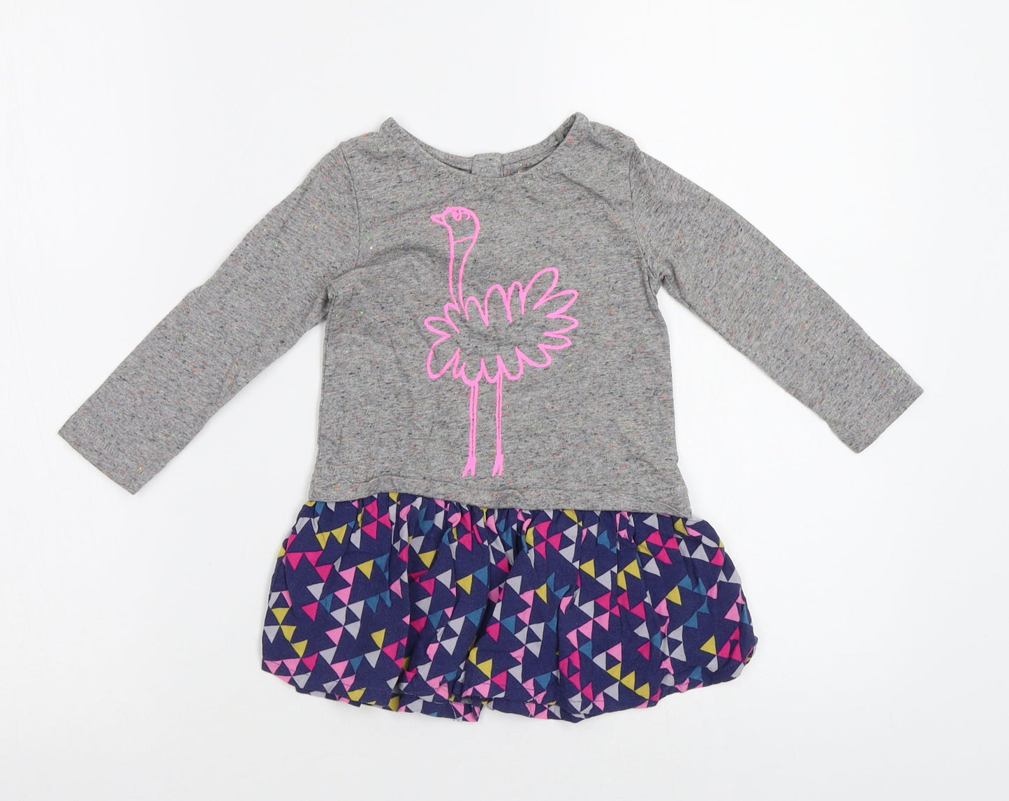 NEXT Baby Grey Geometric  A-Line  Size 12 Months