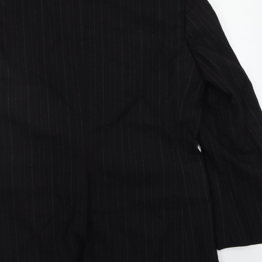 FRAME Mens Black Striped  Jacket Blazer Size 42