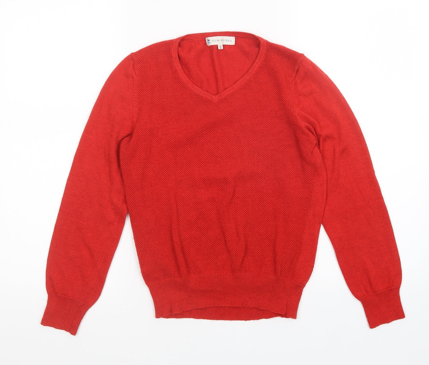 KUMiKYOKU Womens Red   Pullover Jumper Size 4