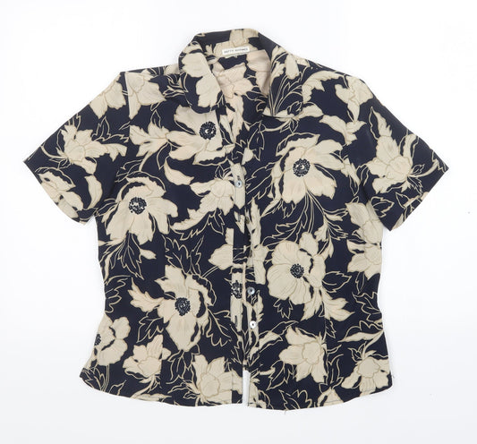 Prewron Womens Multicoloured Floral  Basic Button-Up Size 10