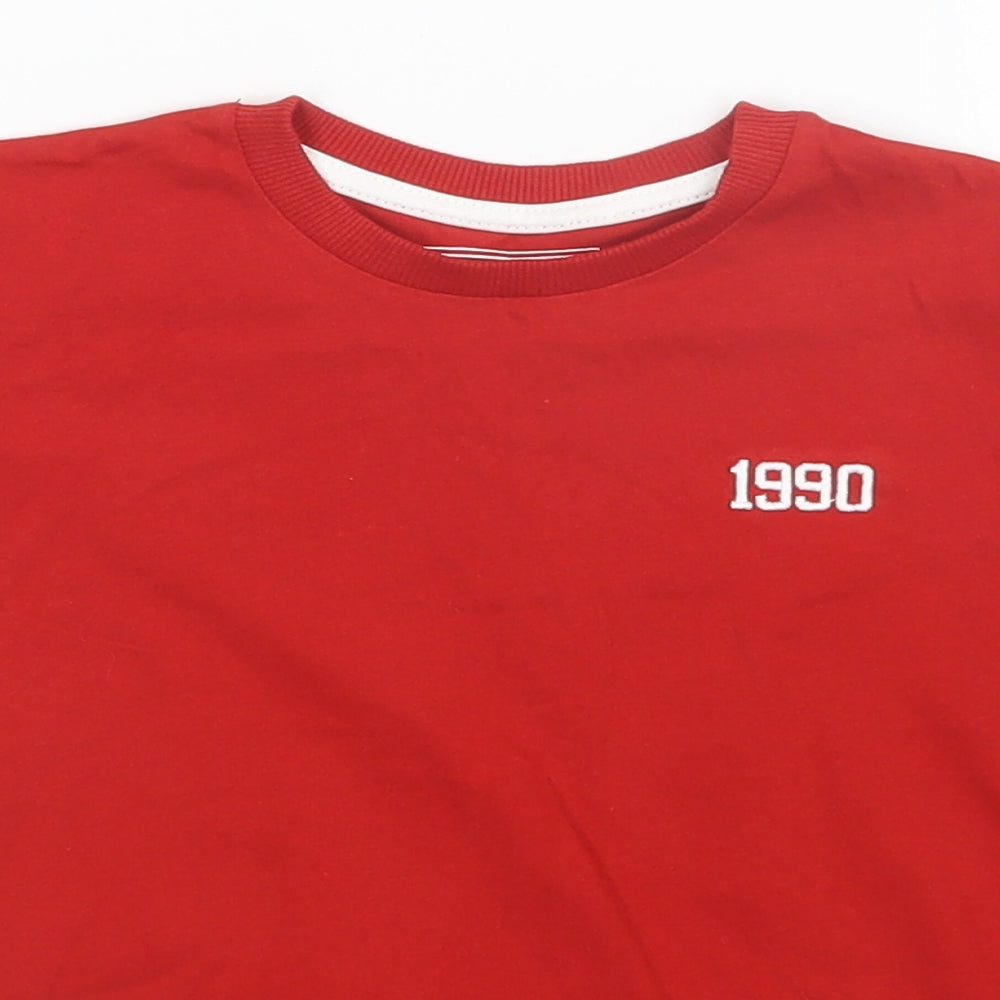 Matalan Boys Red   Basic T-Shirt Size 5 Years