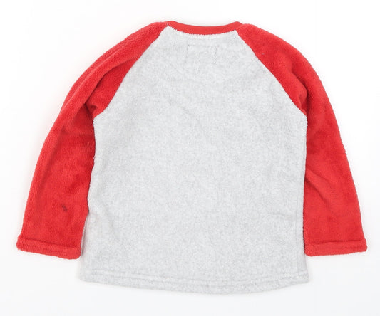 Primark Boys Red Colourblock   Pyjama Top Size 3-4 Years  - Snow Way