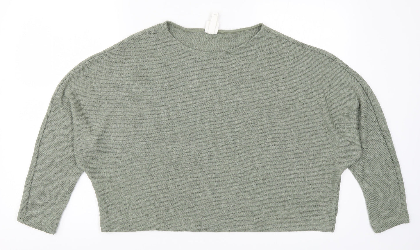 H&M Womens Green  Knit Pullover Jumper Size M