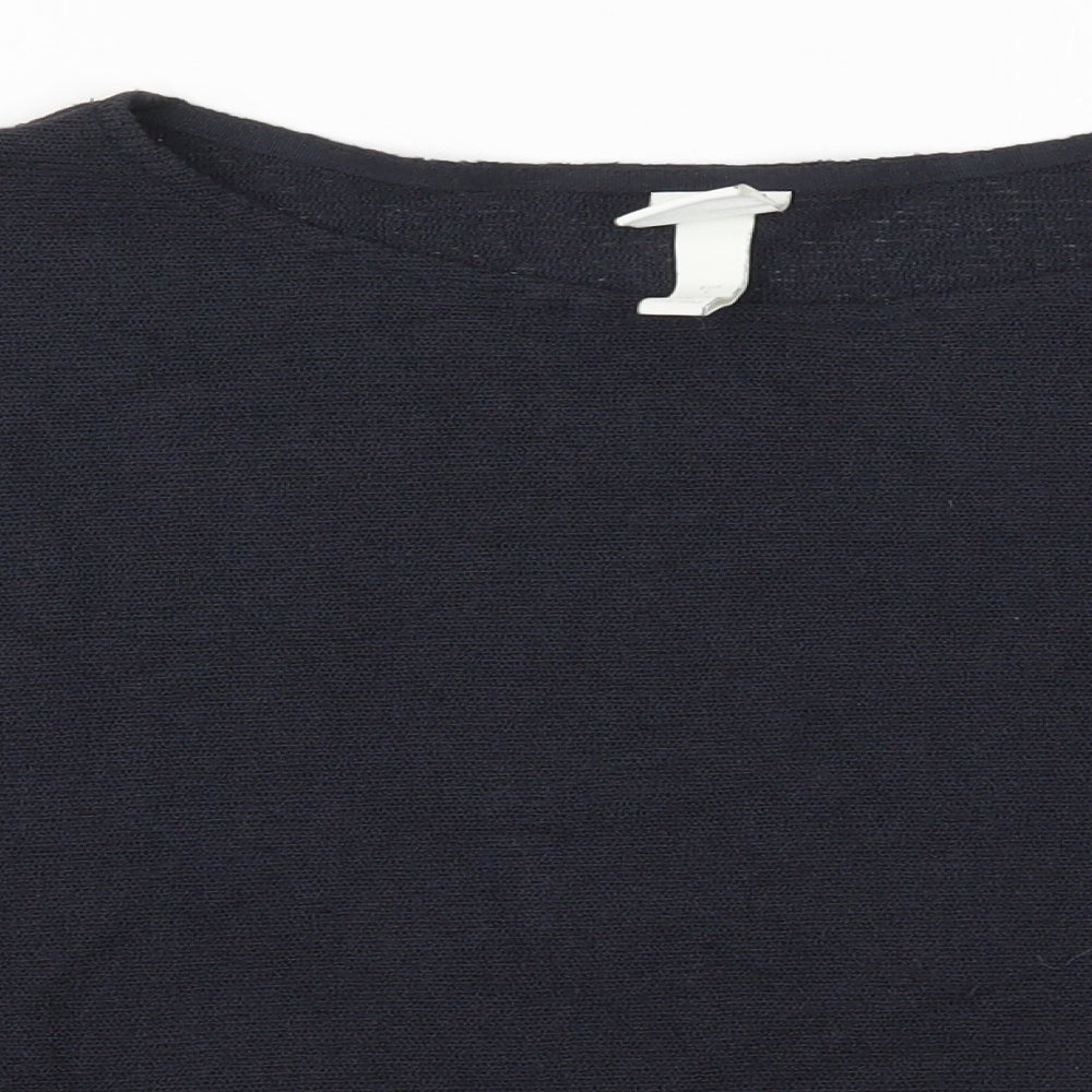 H&M Womens Blue  Knit Pullover Jumper Size L
