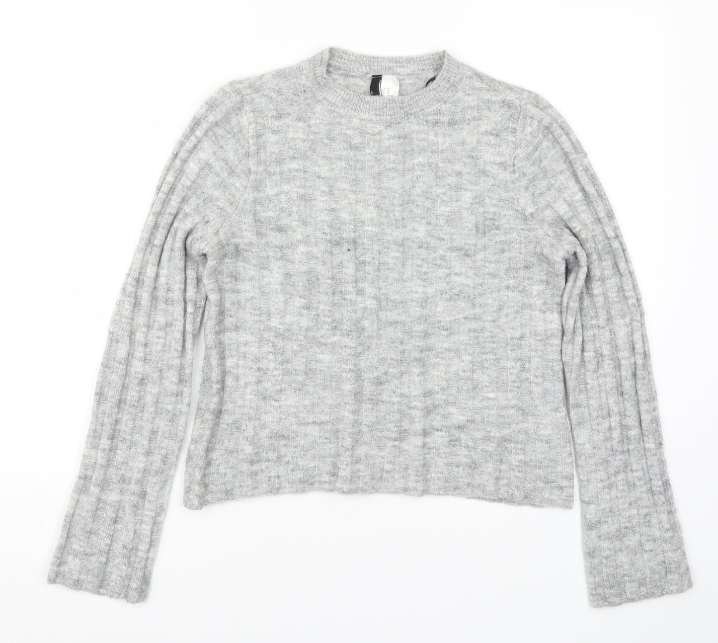 H&M Womens Grey  Knit Pullover Jumper Size XS