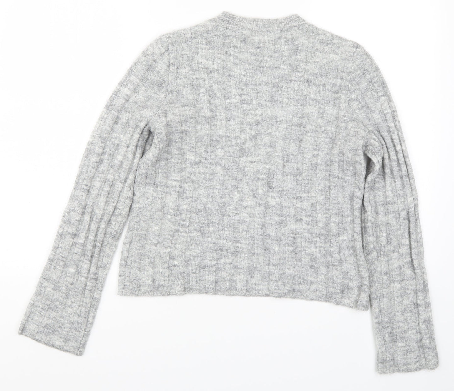 H&M Womens Grey  Knit Pullover Jumper Size XS