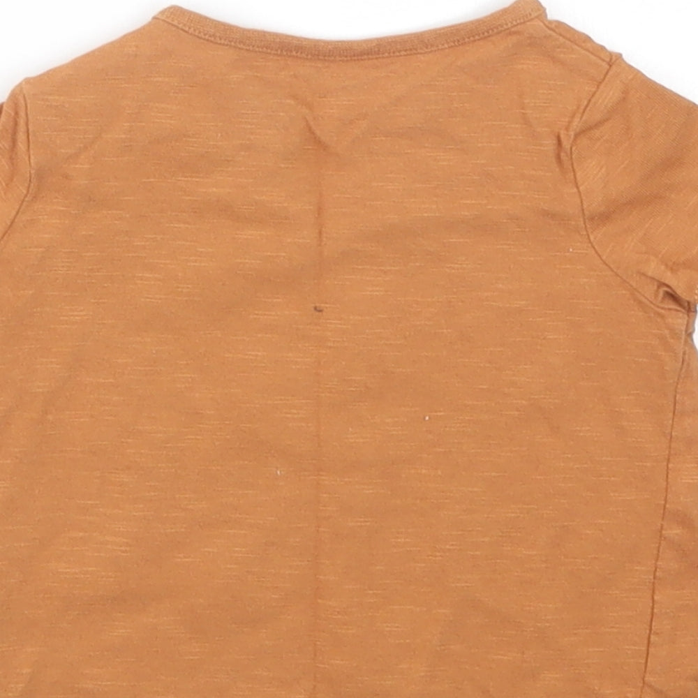 F&F Baby Brown   Basic T-Shirt Size 3-6 Months  - WWF