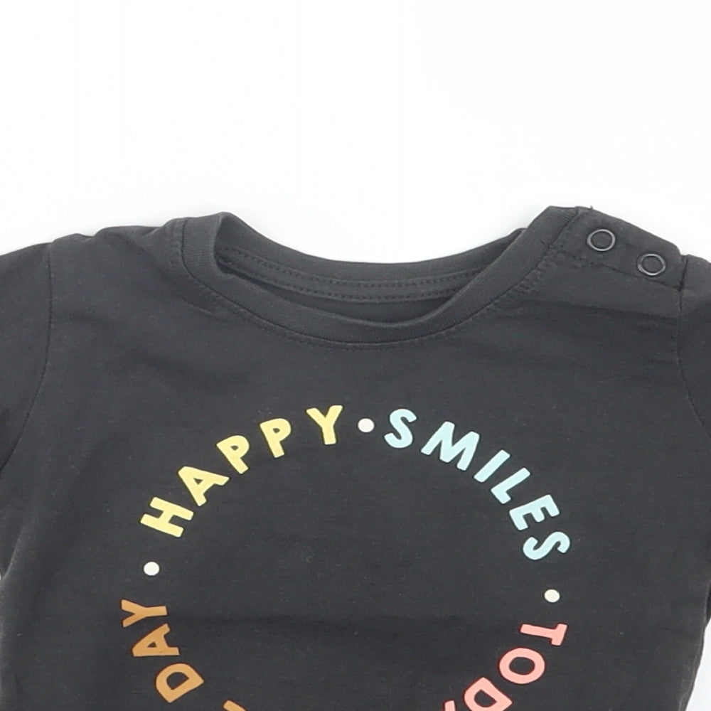 Primark Girls Grey   Basic T-Shirt Size 3-6 Months