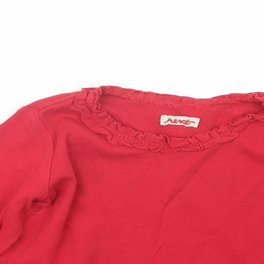 NEXT Girls Red   Basic T-Shirt Size 2-3 Years