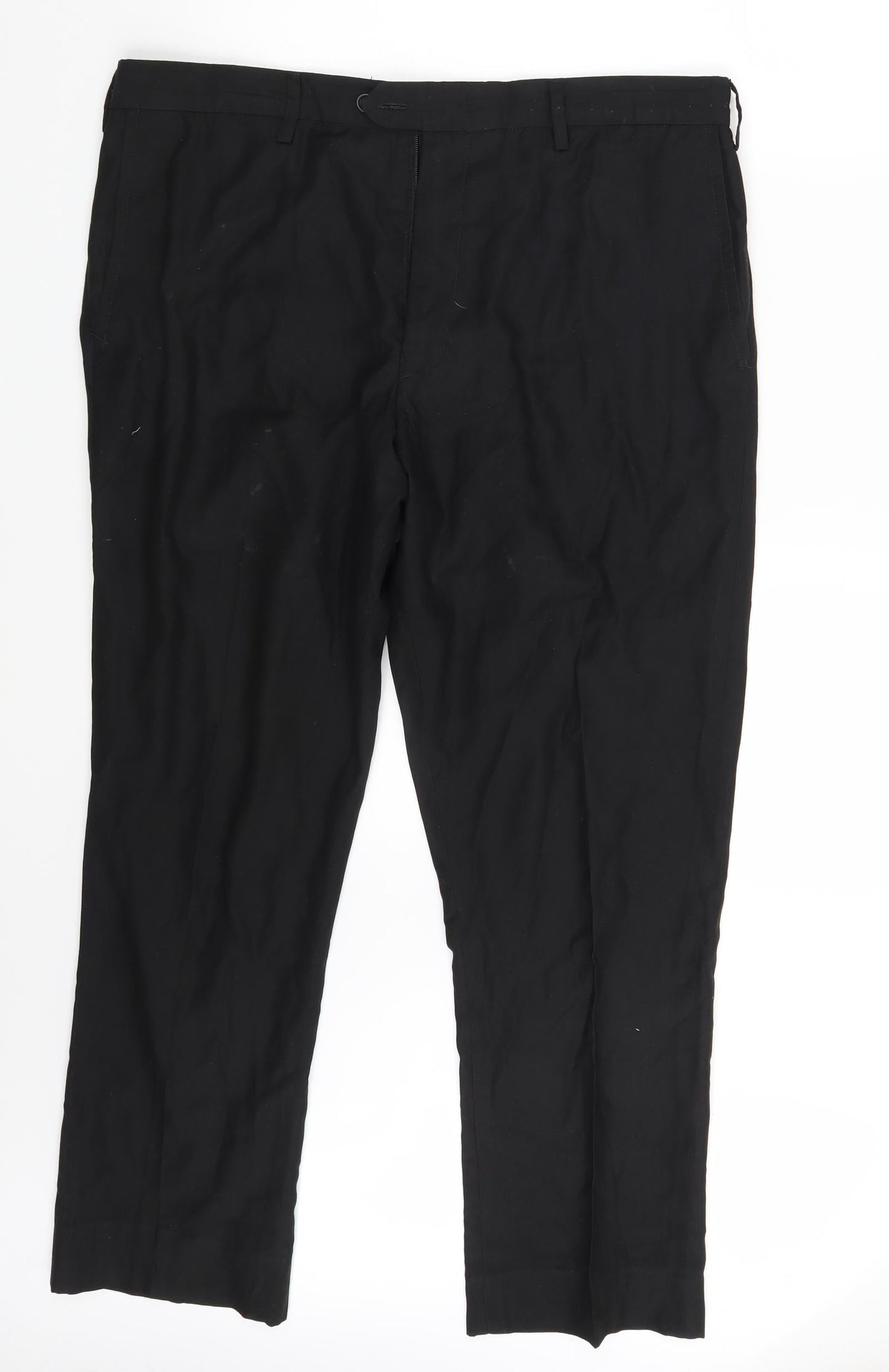 Preworn Womens Black   Trousers  Size 38 in L28 in