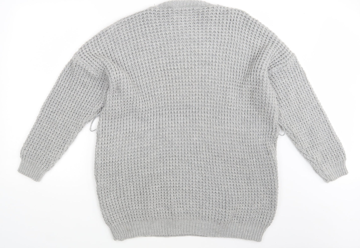 PRETTYLITTLETHING Womens Grey   Pullover Jumper Size 10