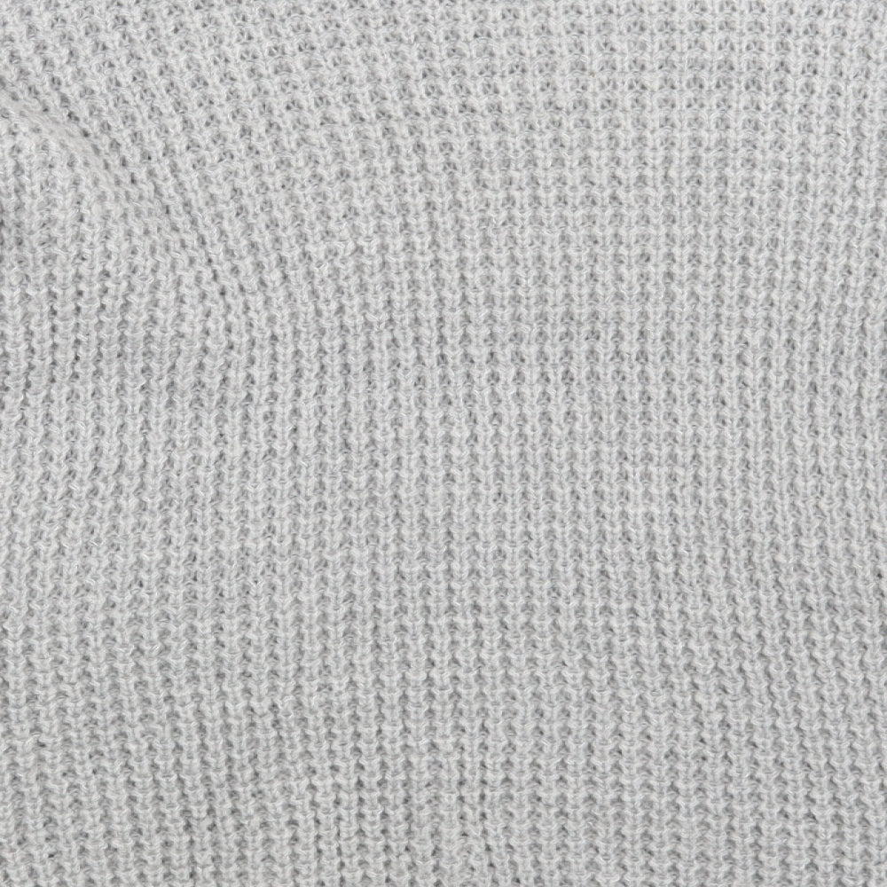 PRETTYLITTLETHING Womens Grey   Pullover Jumper Size 10