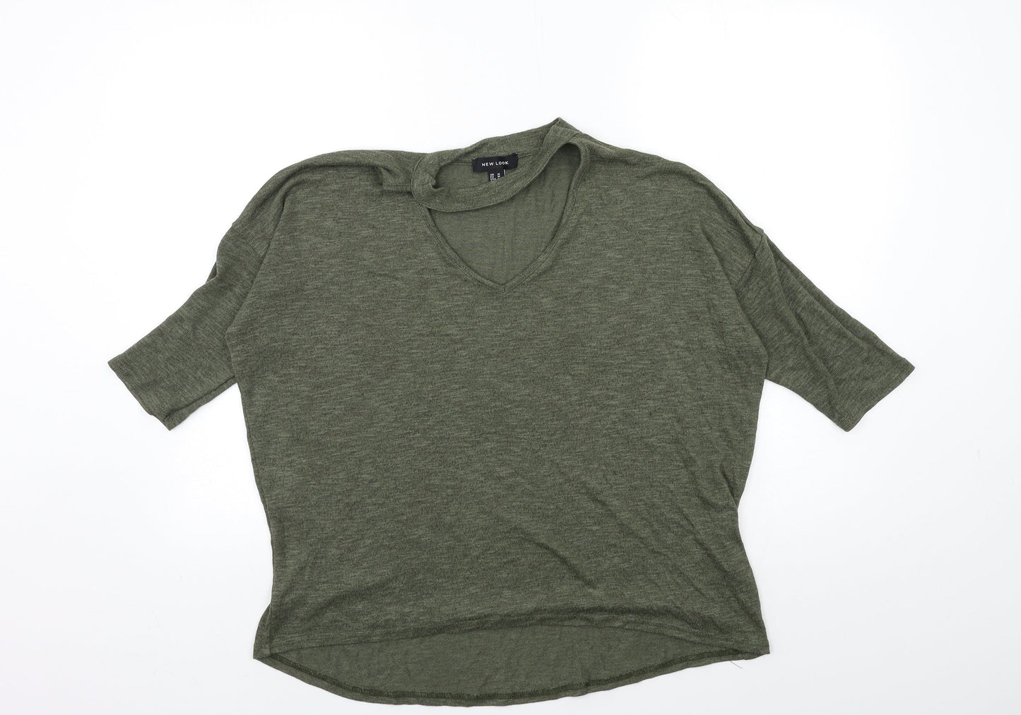 New Look Womens Green  Knit Pullover Jumper Size M