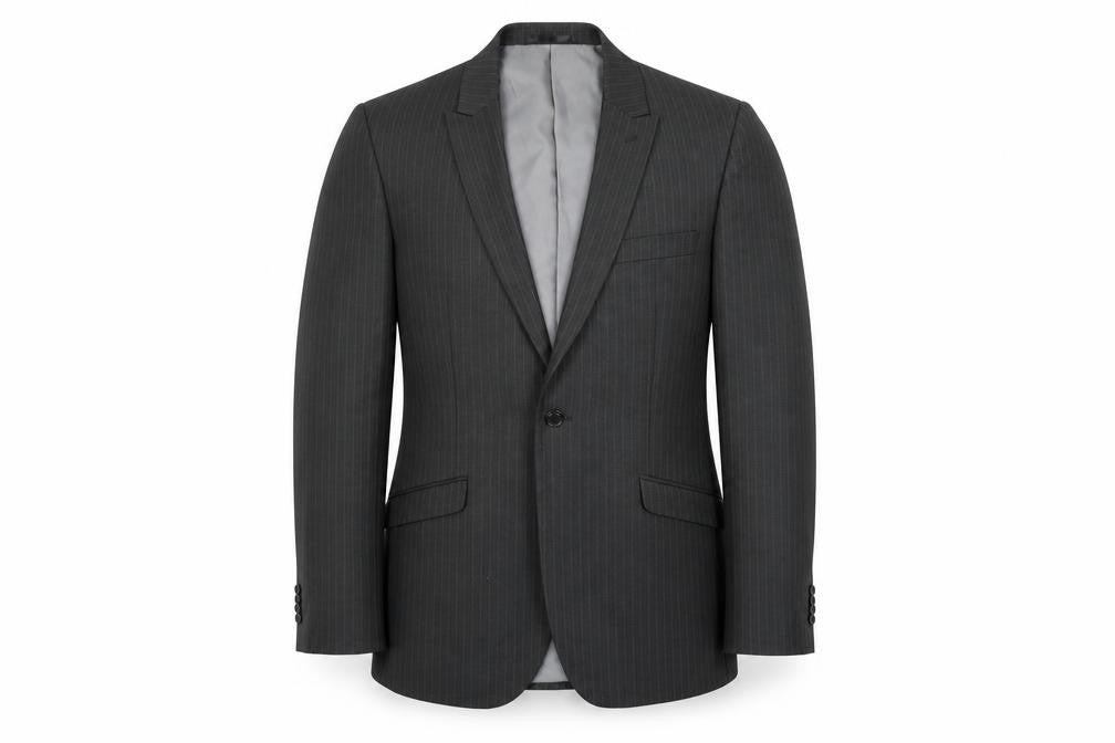 Burton Mens Black Striped  Jacket Blazer Size 42