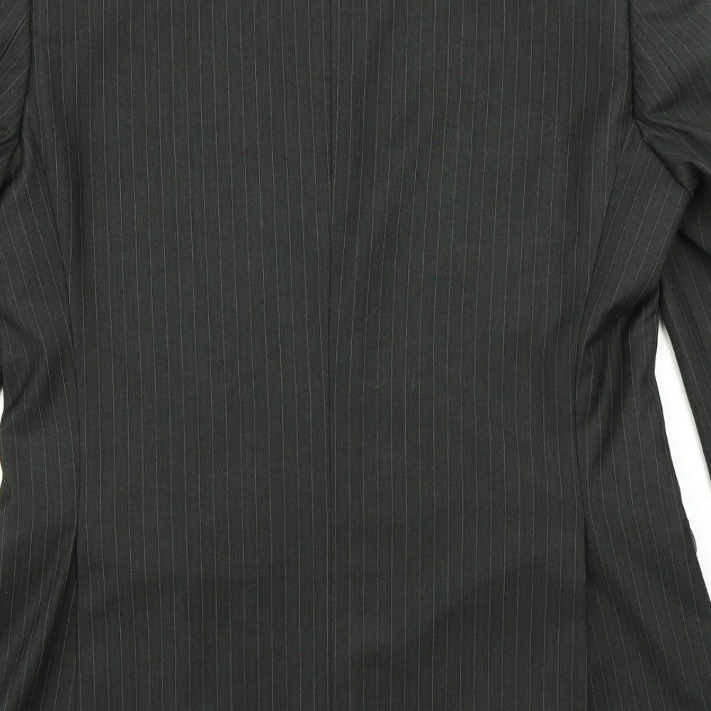 Burton Mens Black Striped  Jacket Blazer Size 42