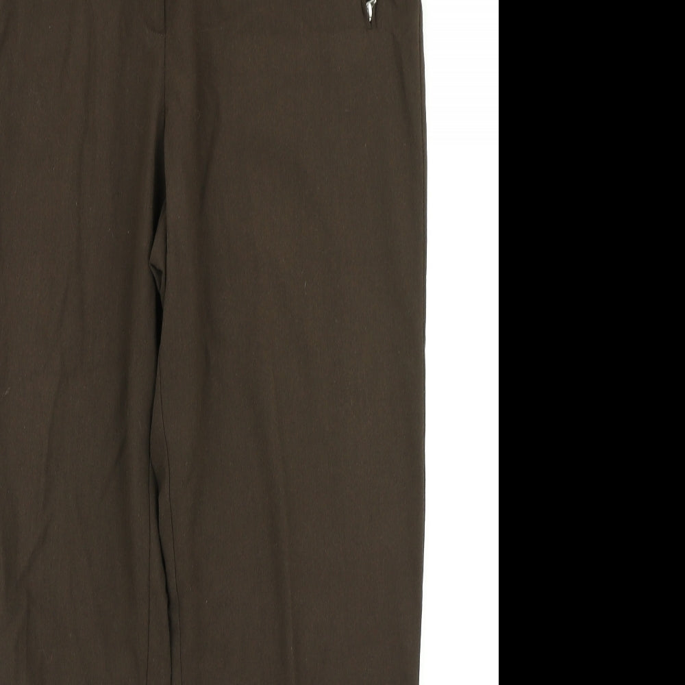 Marks & Spencer Womens Brown   Dress Pants Trousers Size 14 L27 in
