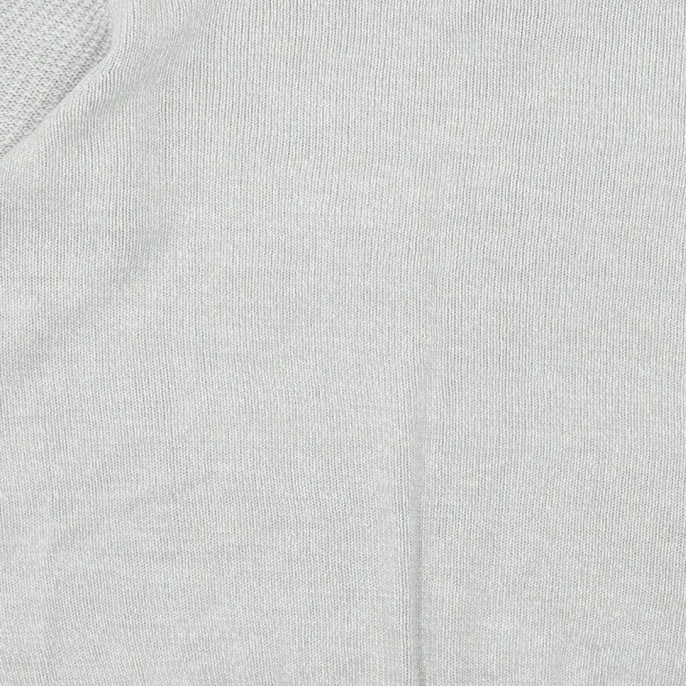 Isle Womens Grey  Knit Pullover Jumper Size 14