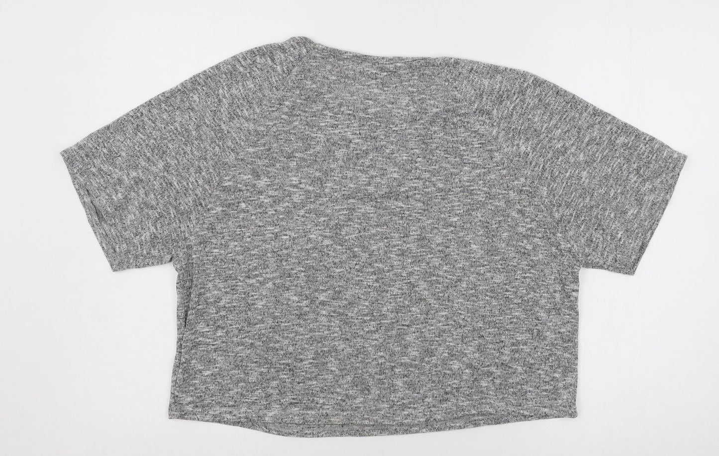 New Look Womens Grey  Jersey Basic T-Shirt Size 10