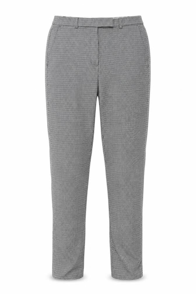 Marks and Spencer Womens Green Houndstooth  Trousers  Size 12 L25 in