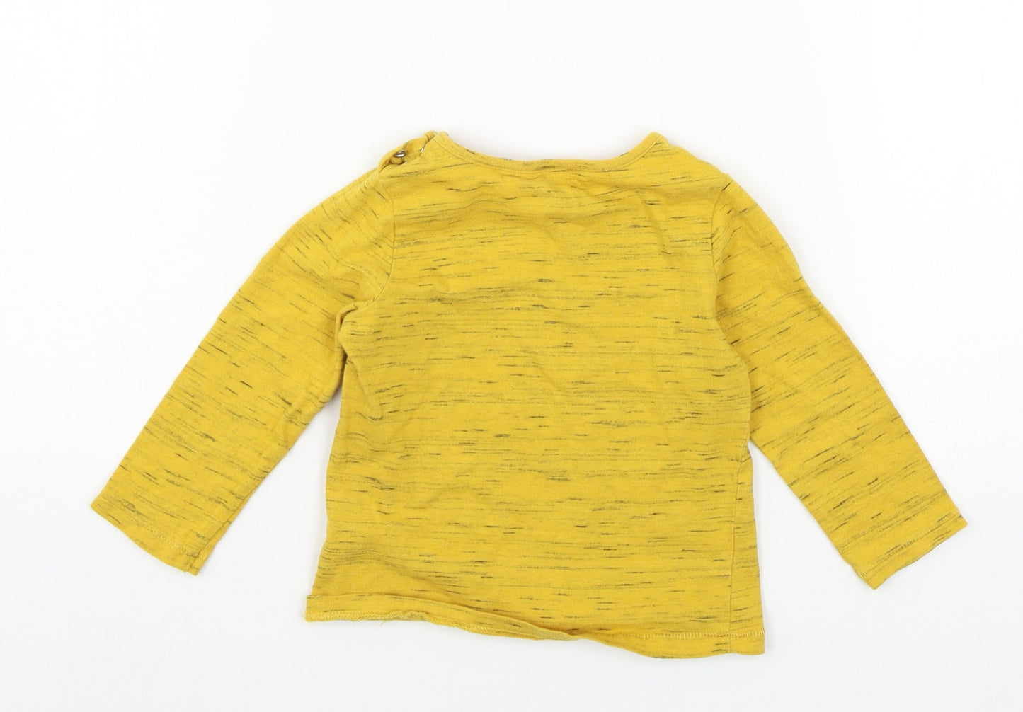 F&F Boys Yellow  Jersey Basic T-Shirt Size 12-18 Months