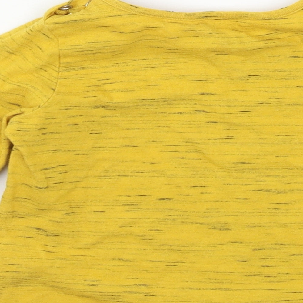 F&F Boys Yellow  Jersey Basic T-Shirt Size 12-18 Months