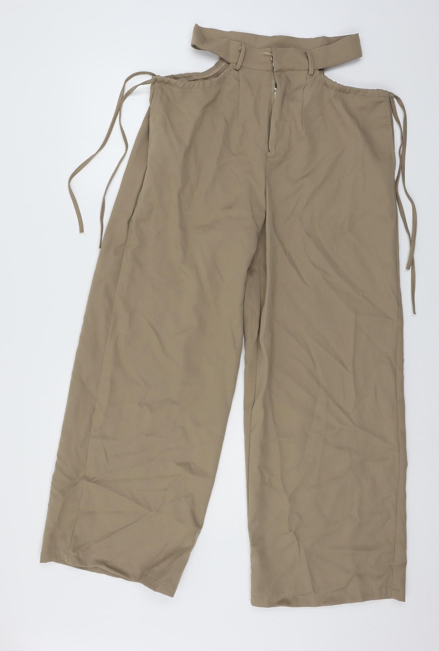 Preworn Womens Brown   Trousers  Size 26 in L27 in - Cut out sides