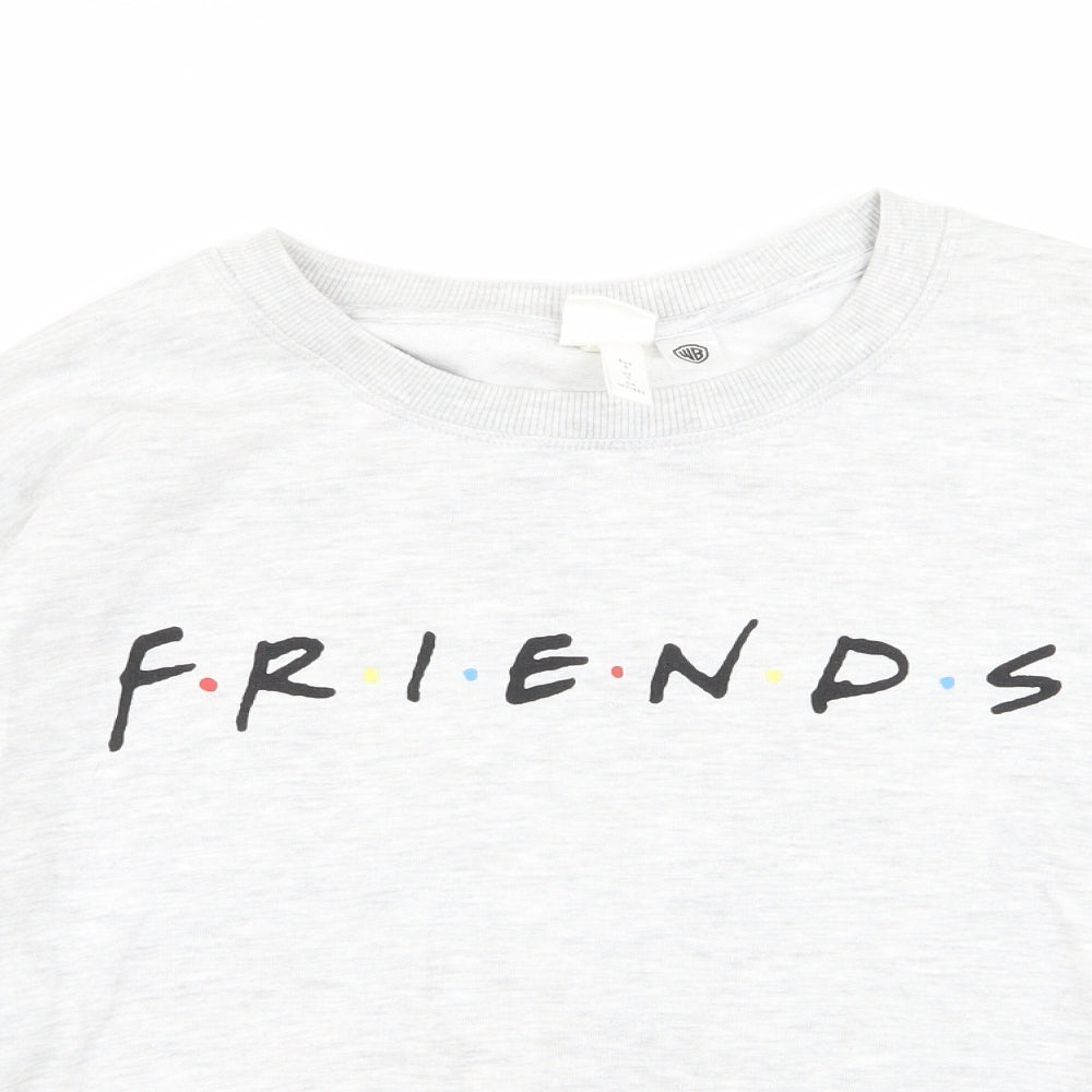 H&M Womens Grey   Pullover Jumper Size S  - friends