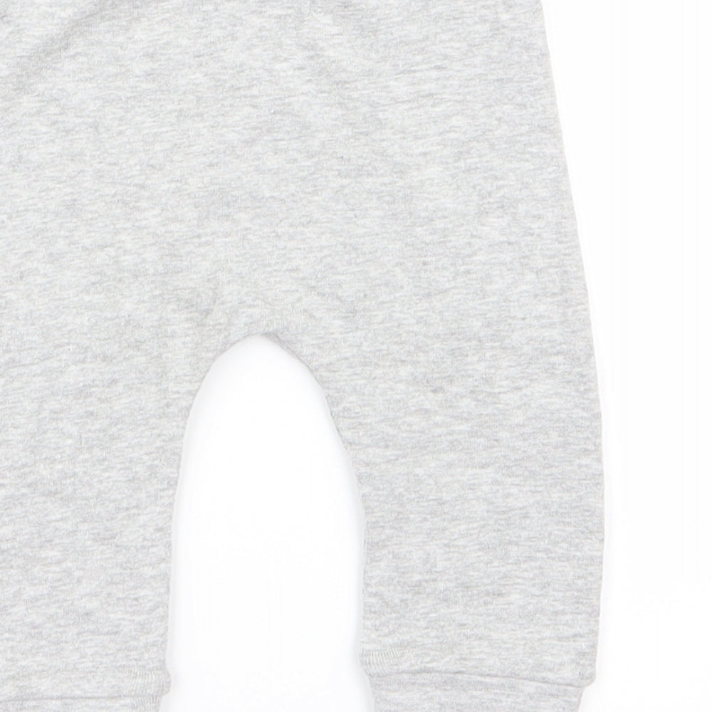 Matalan Girls Grey   Jogger Trousers Size 3-6 Months  - leggings