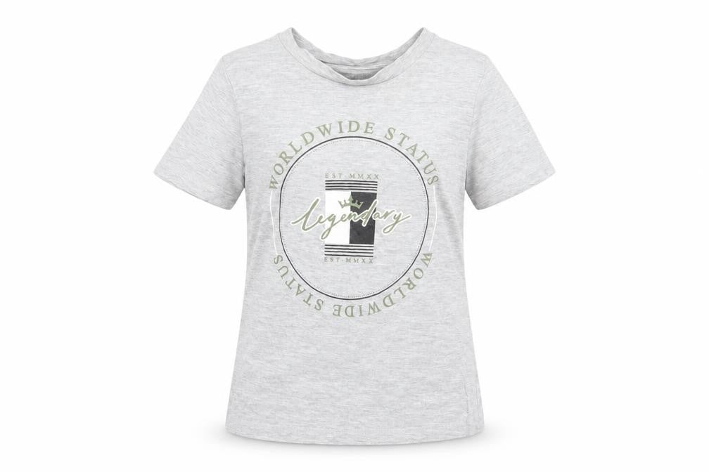 Asda George Girls Grey   Basic T-Shirt Size 4-5 Years
