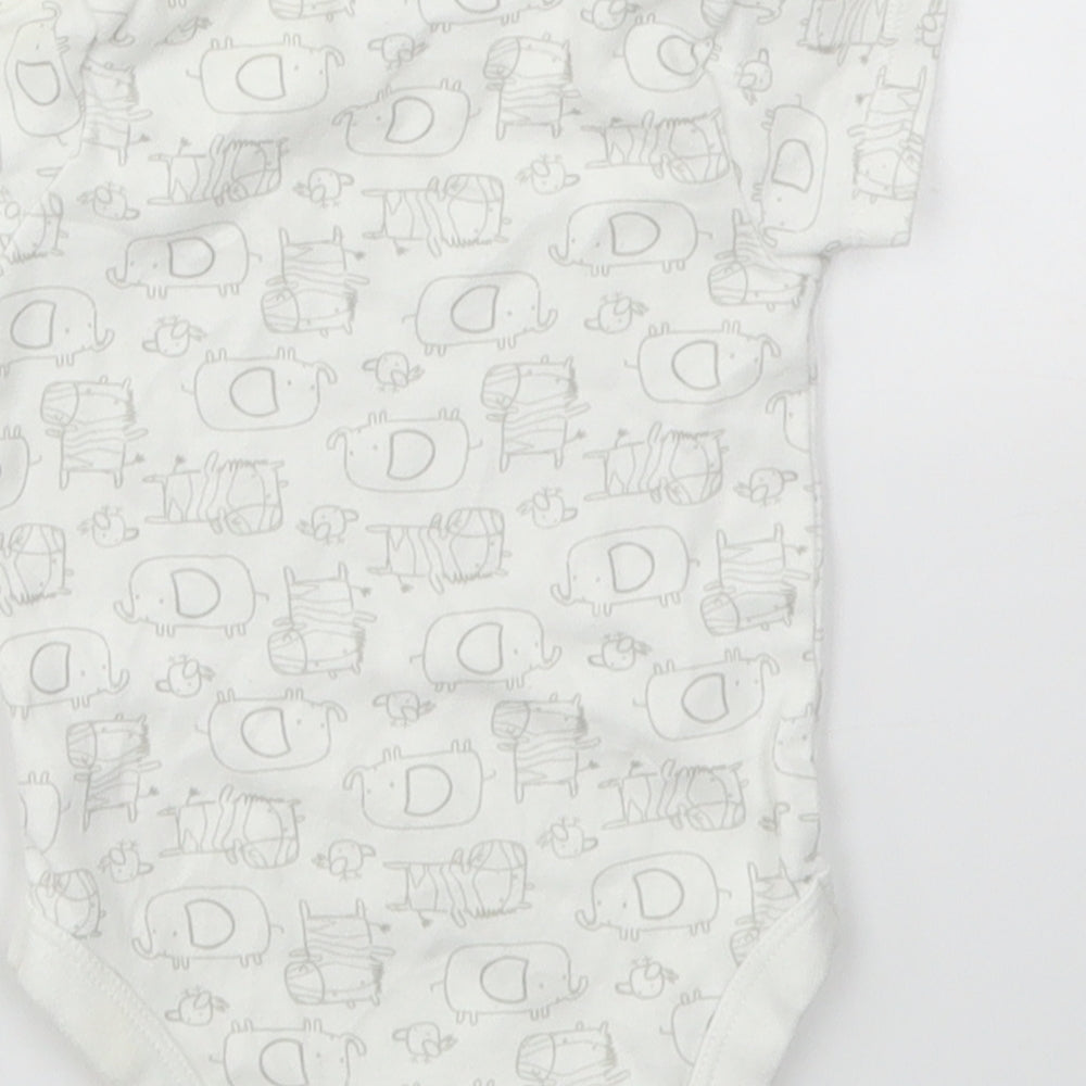 TU Baby Multicoloured Animal Print  Babygrow One-Piece Size 3-6 Months
