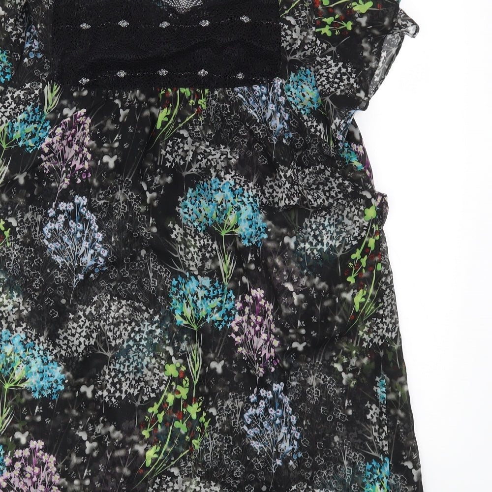 Debenhams Womens Multicoloured Floral  Fit & Flare  Size 12