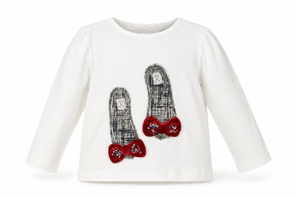 M&S Girls White   Basic T-Shirt Size 12-18 Months