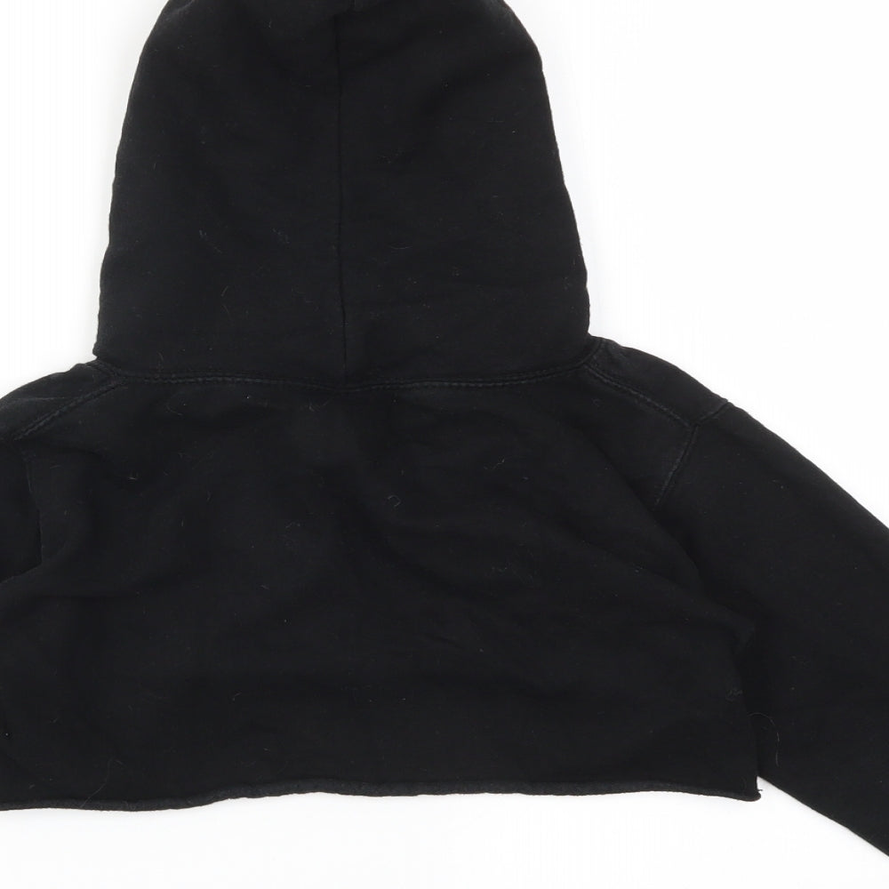 JUSTHOODS Girls Black   Pullover Jumper Size 7-8 Years