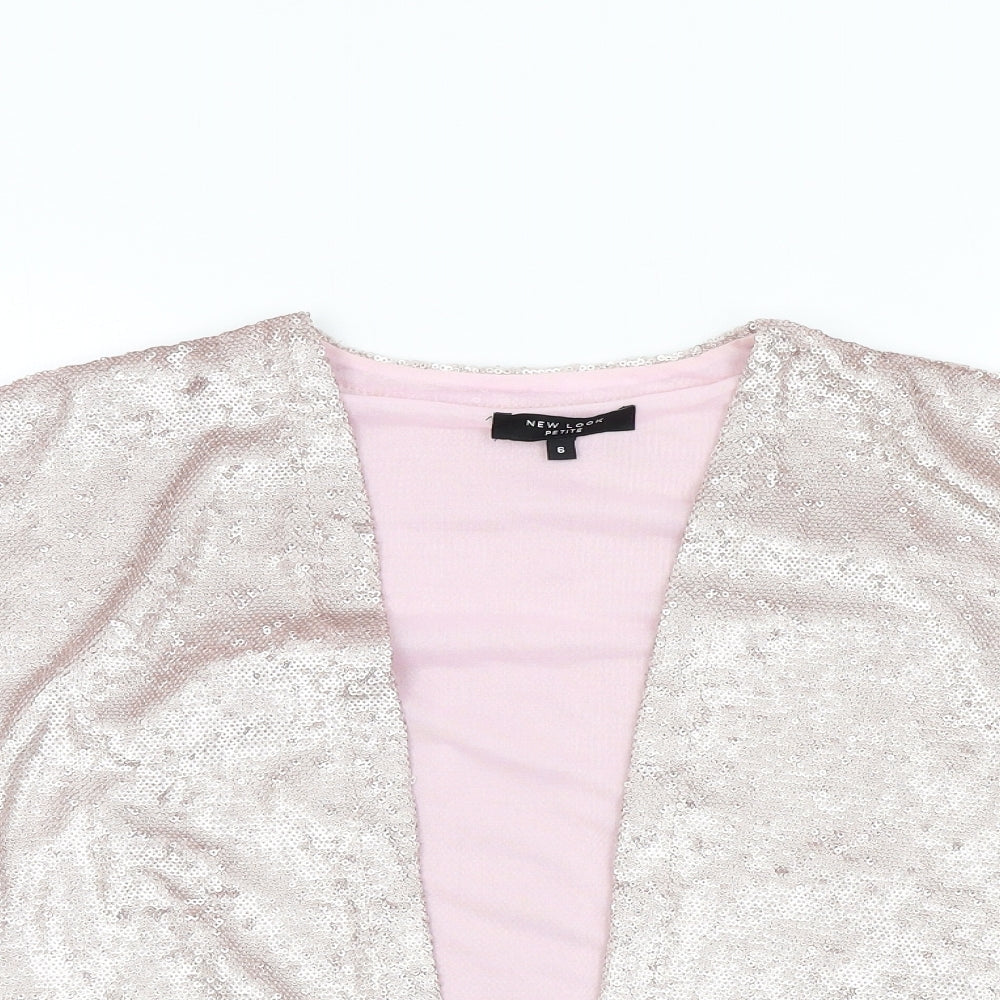 New Look Womens Pink   Jacket  Size 6  - sparkle detail