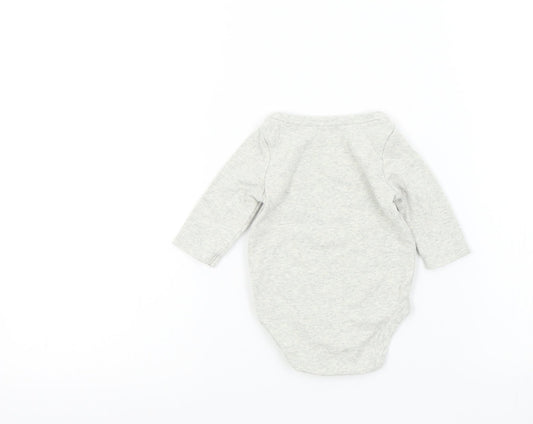 Gap Baby Grey Colourblock  Babygrow One-Piece Size 0-3 Months