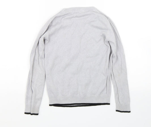 Pep&cp Boys Grey   Pullover Jumper Size 7-8 Years