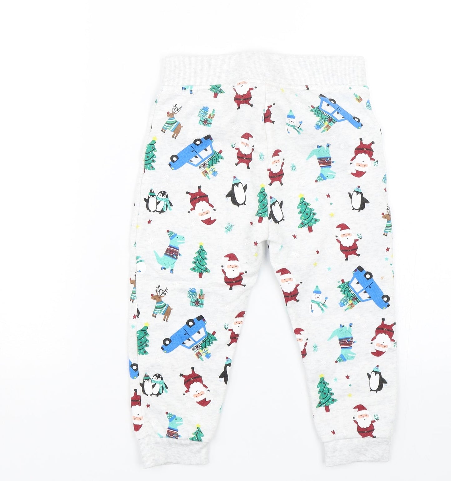 Primark Boys Grey Animal Print  Sweatpants Trousers Size 36 Months  - Christmas